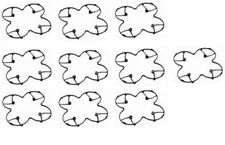 Hubsan X4 H107D H107C-a20 Protection Cover Body Shield Guard 10 Pack N151