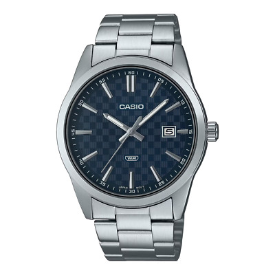 Casio MTP-VD03D-2AUDF HERREN UHR NACHTBLAU STAHL DATUM 41mm UNTERPREIS