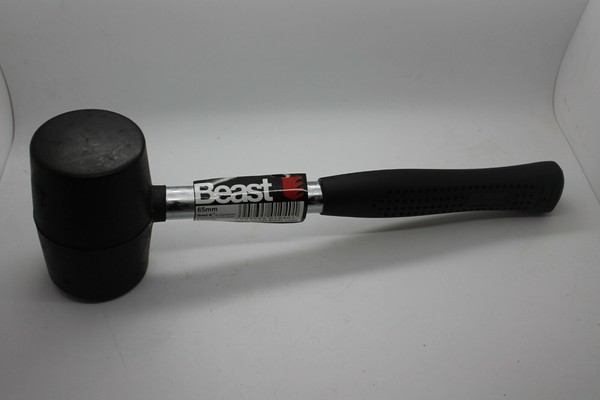 65 Mm Gummihammer Mit Metallstiel Kunststoffsoftgriff Schonhammer Fliesenleger-image