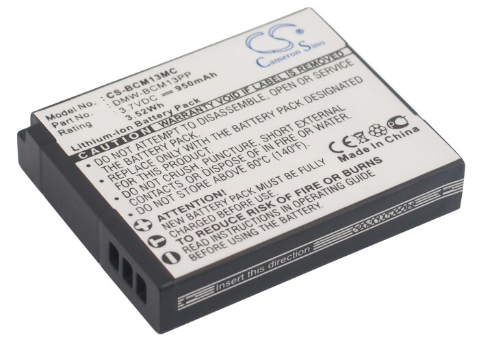 New Rechargeable Battery For Panasonic DMWBCM13PP 950mAh/3.52Wh eBay