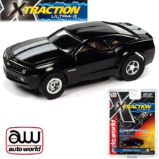 NEW Auto World Xtraction R35 2010 Chevrolet Camaro Black HO Scale Slot Car
