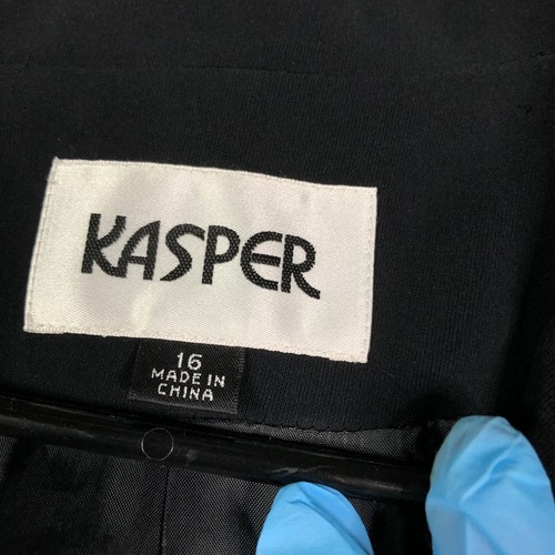 Neu mit Etikett Kasper Blazer Bleistiftrock Anzug Set Damen 16 schwarz Business Büro Freizeit - Bild 5 von 16