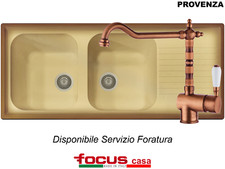 Pacchetto Lavello 116x50 Provenza Terra di Francia e Miscelatore Priverno Rame