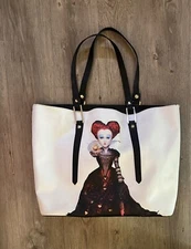 ALICE In Wonderland THROUGH THE LOOKING GLASS TOTE BAG PURSE Large Satchel
