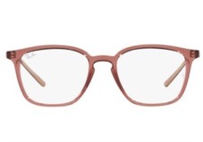 RAY BAN RB7185 8234 EYEGLASSES FRAMES 52-18-145 SIZE FRAME - Transparent Rose