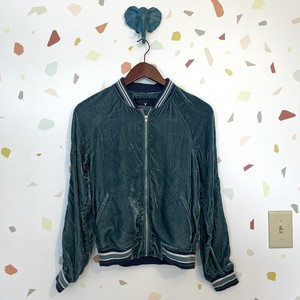 emerald green bomber jacket