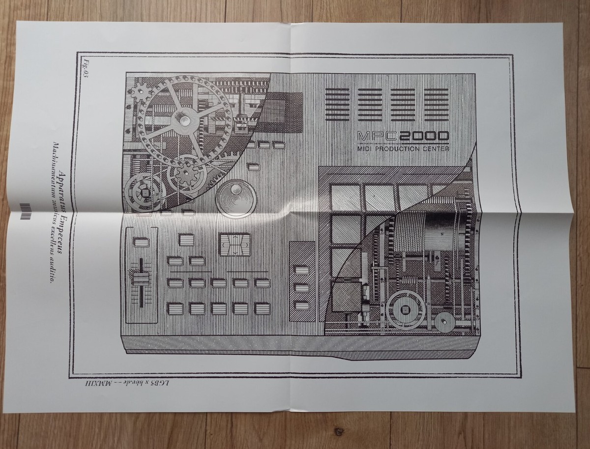 Akai MPC 2000 hip hop producer art poster new rare A2 size | eBay