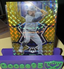 2022 Panini Mosaic GOLD PRIZM 07/10 #108 Omar Narvaez Mets