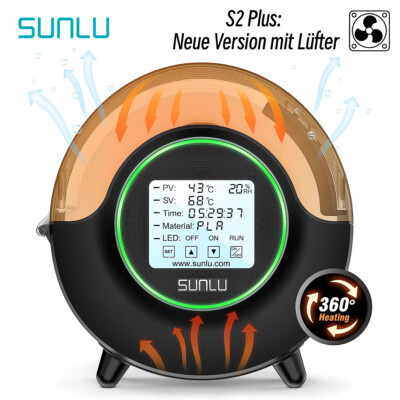 SUNLU 3D Printing-mate FilaDryer S2 Trocknerbox für 1,75mm/2,85mm/3,00mm