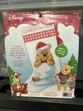 Disney Winnie the Pooh Christmas Stocking Cross Stitch Kit 70-08968