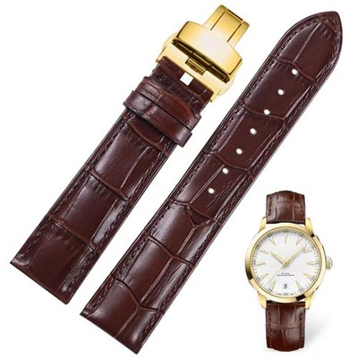 Genuine Leather Watch Bands, Italian Alligator Grain Embossed Watch Straps,Qu...