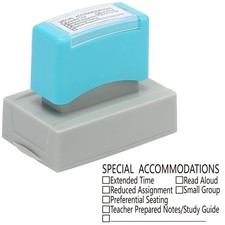 1 Pcs Teacher Stamps for Classroom Self-Inking Special Accommodations Stamp R...