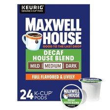 Maxwell House House Blend Decaf Coffee K-Cup Pods, Decaffeinated, 24 ct Box