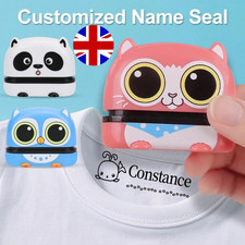 UK made, Custom Name Stamp For Clothing Kids, Waterproof Stamp, School Label