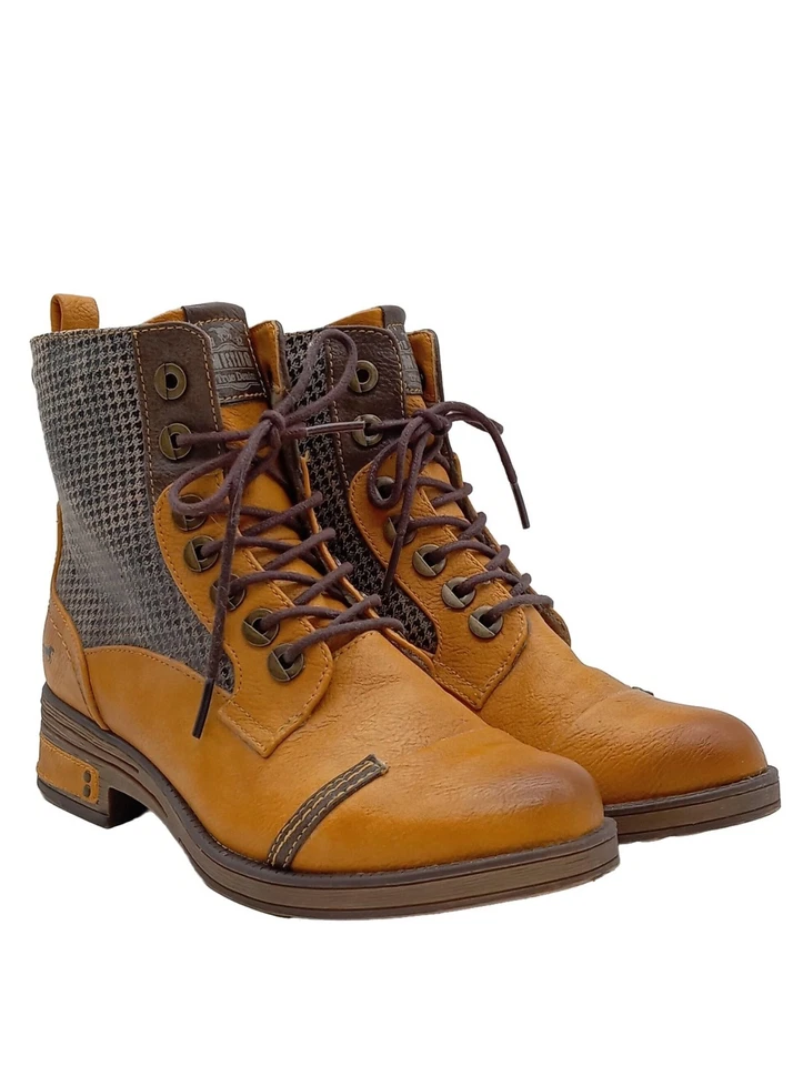 MUSTANG Chukka boot Dames Botte T EU 37 orange clair-gris clair - Photo 1/4