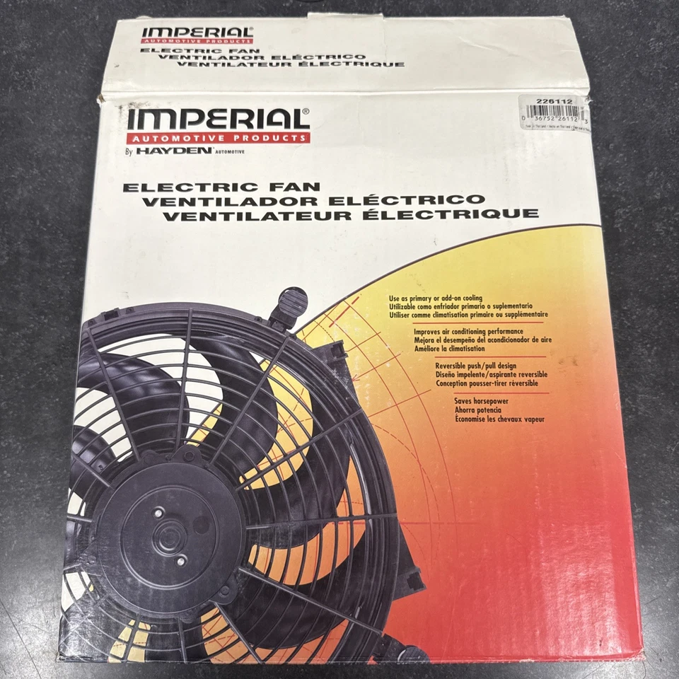 🔥Ventilador de refrigeración universal del motor de Hayden Imperial # 226112 listo para instalar listo Foto 2 de 4