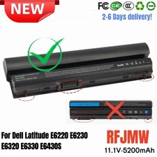   LOT RFJMW Battery For Dell Latitude E6220 E6230 E6320 E6330 E6430S 5200mAh