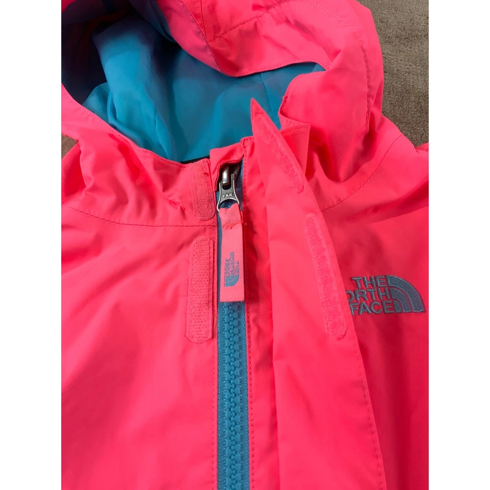 The North Face Dryvent Raincoat Jacket Toddlers 4T/4B Pink Hooded Waterproof EUC - Image 4 of 4