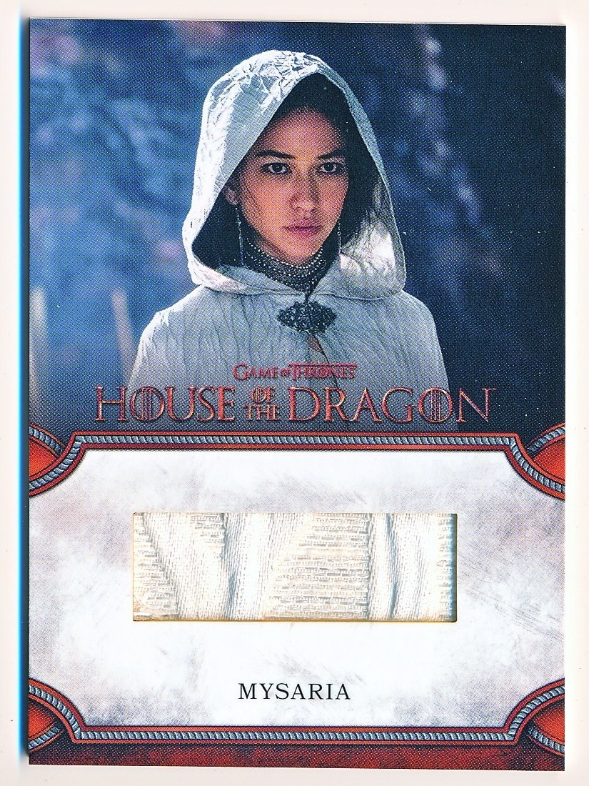 Rittenhouse House of the Dragon Season 1 Mysaria Relic Cards #RC26