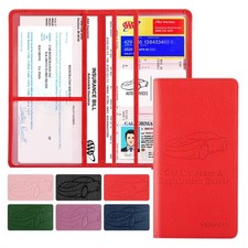 Valardoh Premium Car Registration and Insurance Card Holder, Car Document Hol...