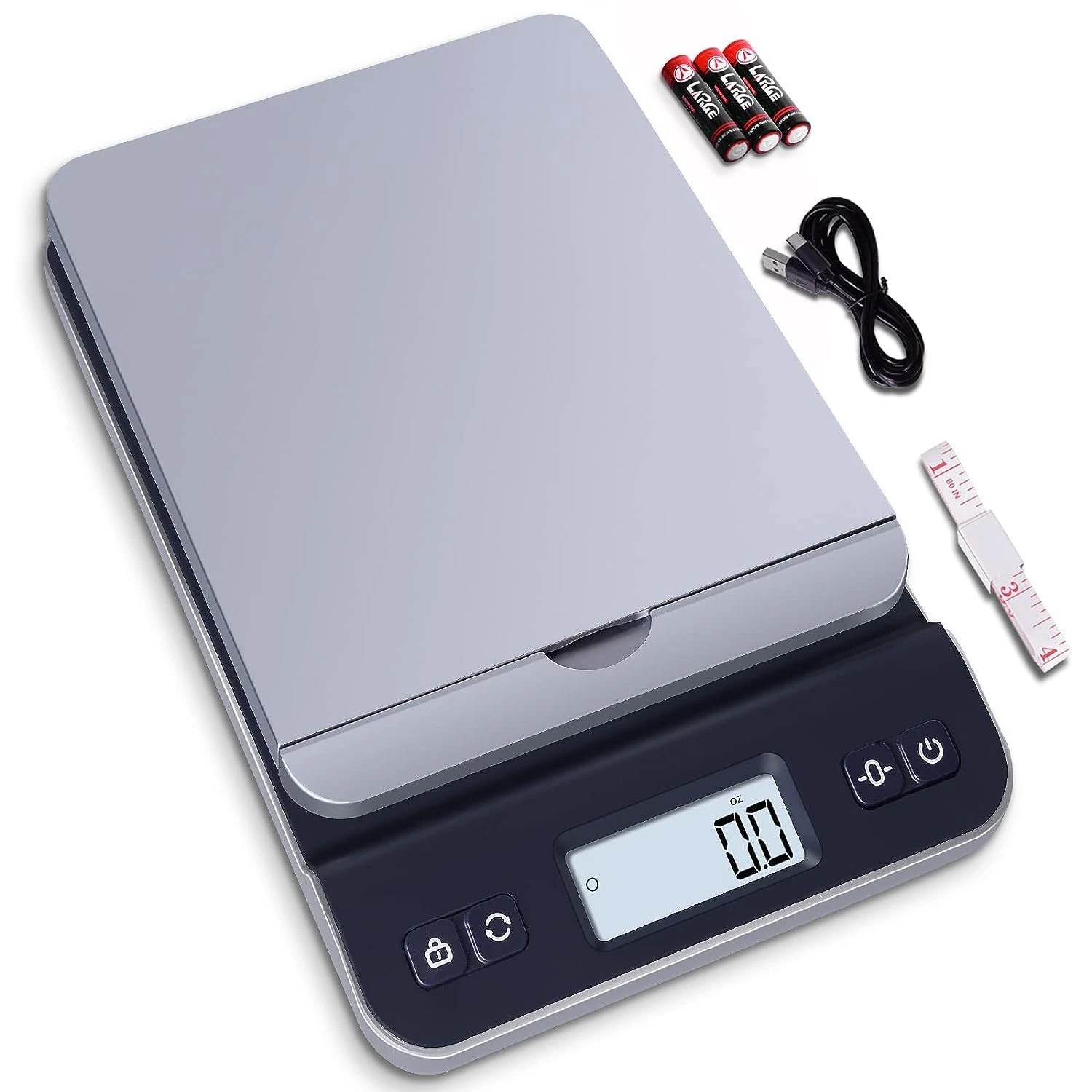 QP Shipping Scale, 86lb/0.1oz High Accuracy Digital Postal Scale 86 LB, Blue