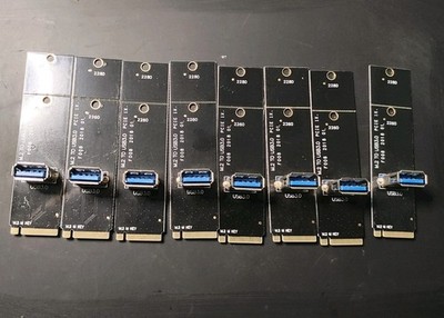 8pcs M.2 to PCI-E channel USB3.0 m.2 to PCIe channel USB3.0 adapter card