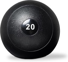 20LB Weighted Slam Balls Exercise and Fitness Balls for Strength Training Black