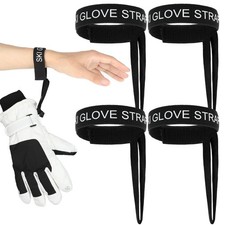 4 PCS Sport Glove Safety Strap Elastic Ski Glove Strap Elastic Wrist Leash Gl...