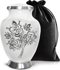 Rose Cremation Urn for Ashes for Women  Men - Handcrafted Rose Urns for Human A