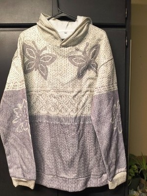 Brand New Women's Viking Style Sweater Pattern Pullover Hoodie 2X