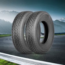 2-pack St22575r15 Trailer Tires 10 Ply 225 75 15 Load Range E High-performance