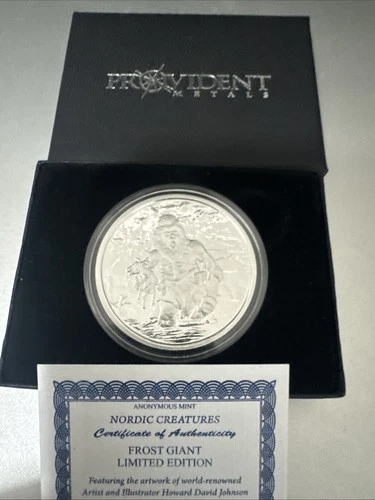 ❄️🥶NORDIC CREATURES - FROST GIANT - 1 OZ SILVER PROOF 2000 minted! Box & Cert