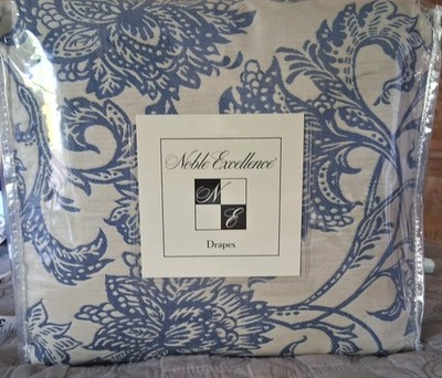 Noble Excellence RN# 58909 Provance Floral Curtain Panels W/Tiebacks 44''x84'' 