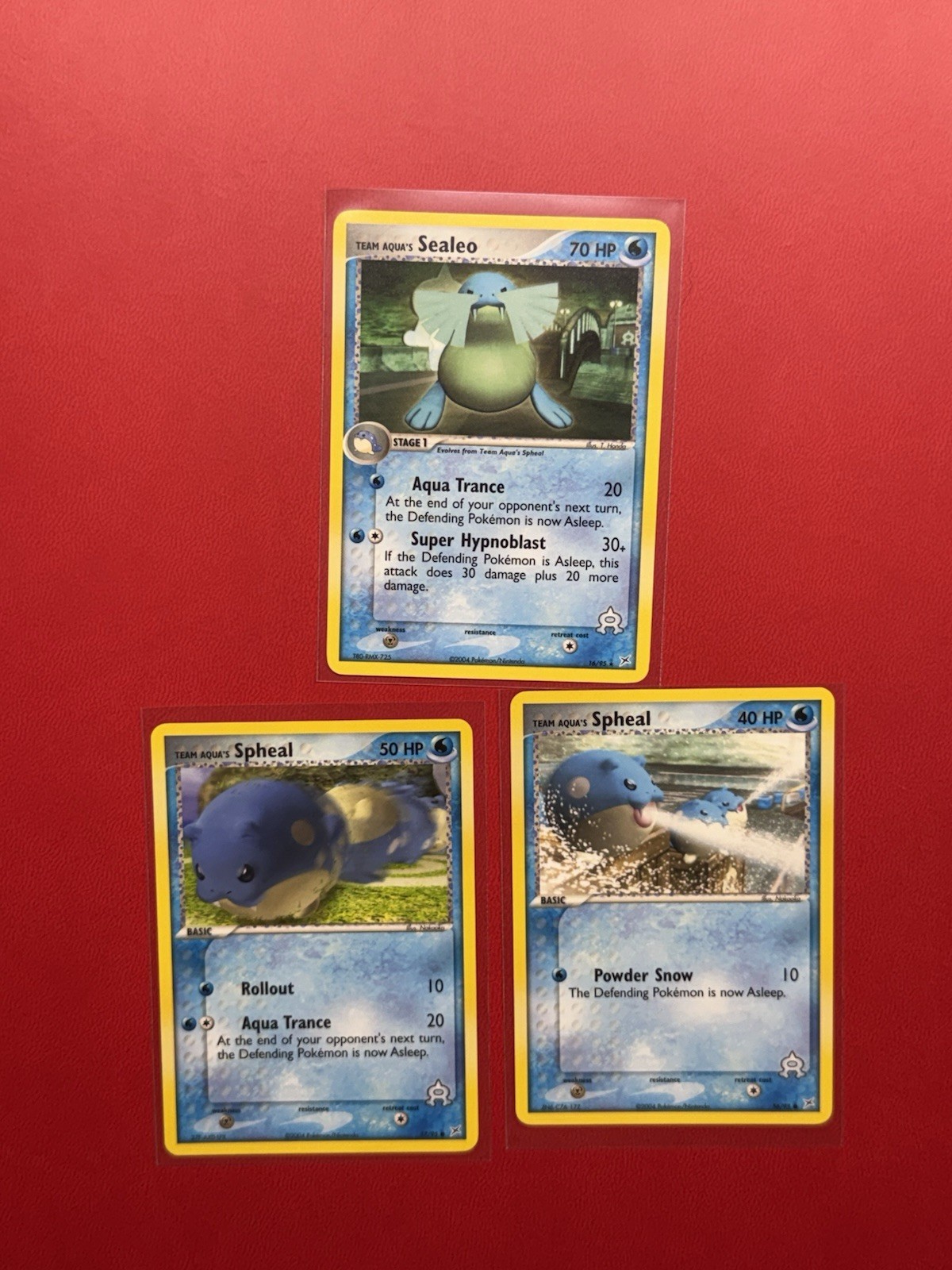 Team Spheal Sealeo 14/95 56 57 EX Team Magma vs Aqua Rare Non-Holo Pokemon Card