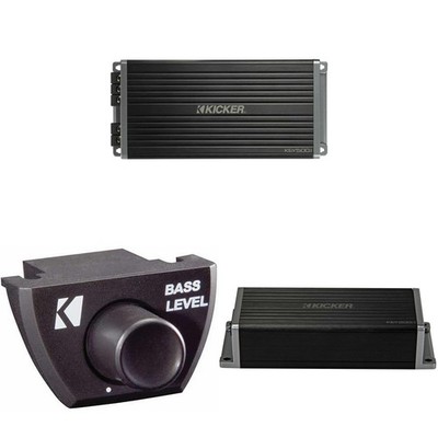 Kicker 47KEY2004 4-Channel DSP Smart Amplifier, 4x50W w/ 47KEY5001 500-Watt M...