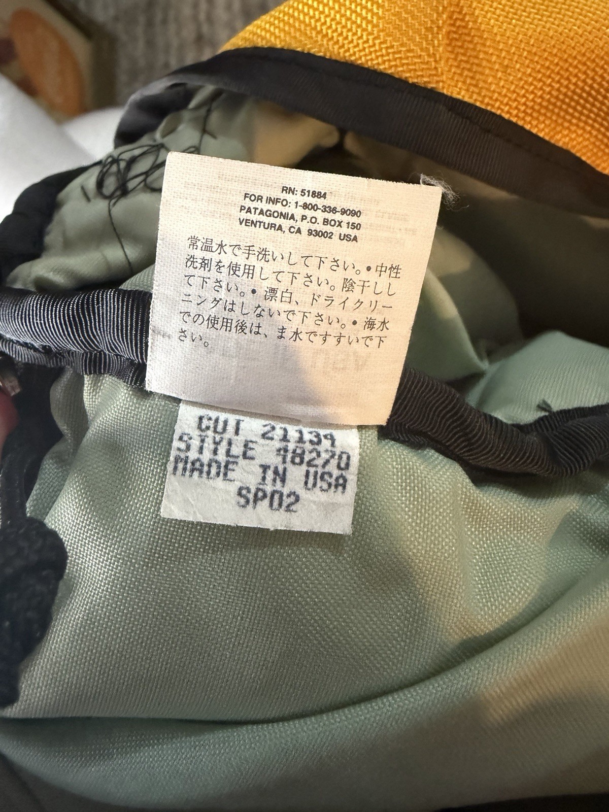 Vintage Patagonia Half Mass Messenger Bag - Yellow USA Made Satchel thumbnail 14