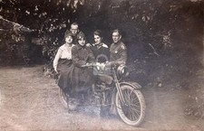 Motorcycle W Soldier WWI 38th Infantry Division RPPC Photo Postcard COPY