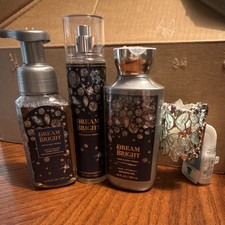 Bath Body Works Dream Bright 4pc Set: Mist, Foam Soap, Gel, Plug