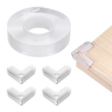 6.5 ft x 0.79 Inch Edge Corner Protector with 4 Corners, Clear
