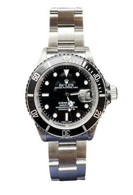2000 Rolex Submariner Men's Watch 16610 Black Dial Bezel #24693
