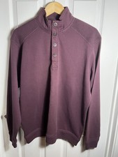 Tommy Bahama Quarter Snap Henley Long Sleeve Pullover Sweater Mens Size Medium