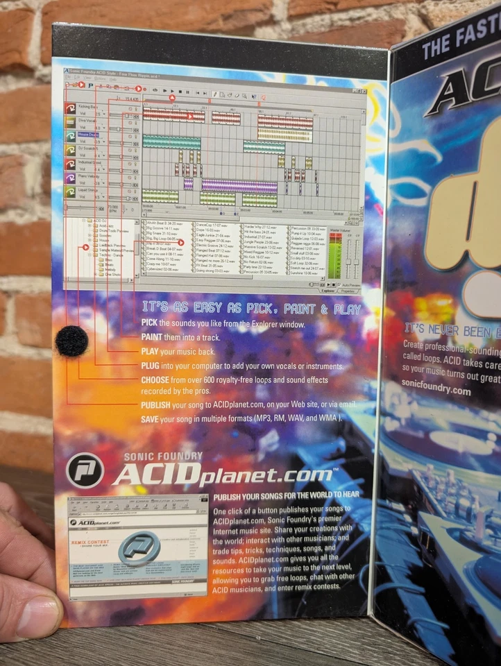 Software de PC Sonic Foundry Acid Music 2.0 NUEVO en caja grande completo Foto 4 de 4