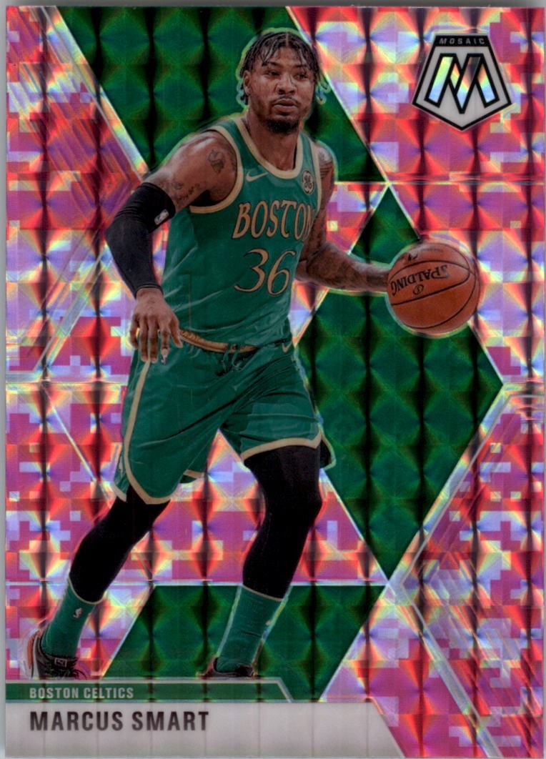 2019-20 Panini Mosaic Mosaic Pink Camo #109 Marcus Smart - BSK