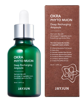 JAYJUN Okra Phyto Mucin Deep Recharging - Feuchtigkeitsspendendes Serum, 50ml