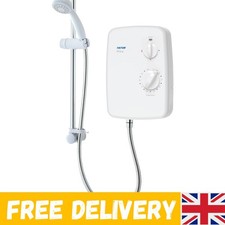 Eco-Friendly Riba 9.5 kW Electric Shower - Stylish White with