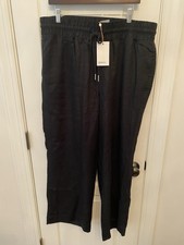 Quince Black Linen Women’s Pants NWT! XL