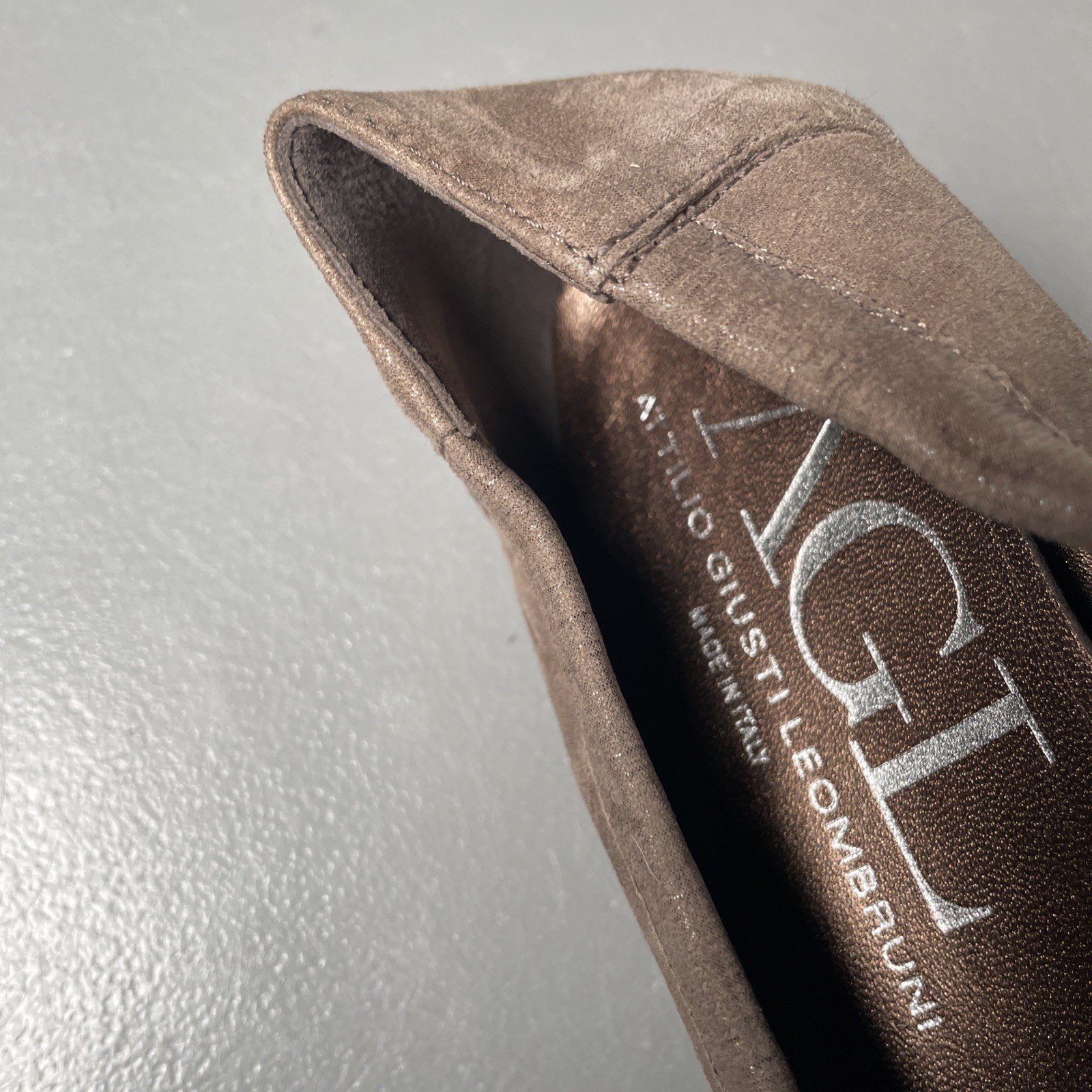 AGL Monika Cap Toe Ballet Flats Python Print Leat… - image 6