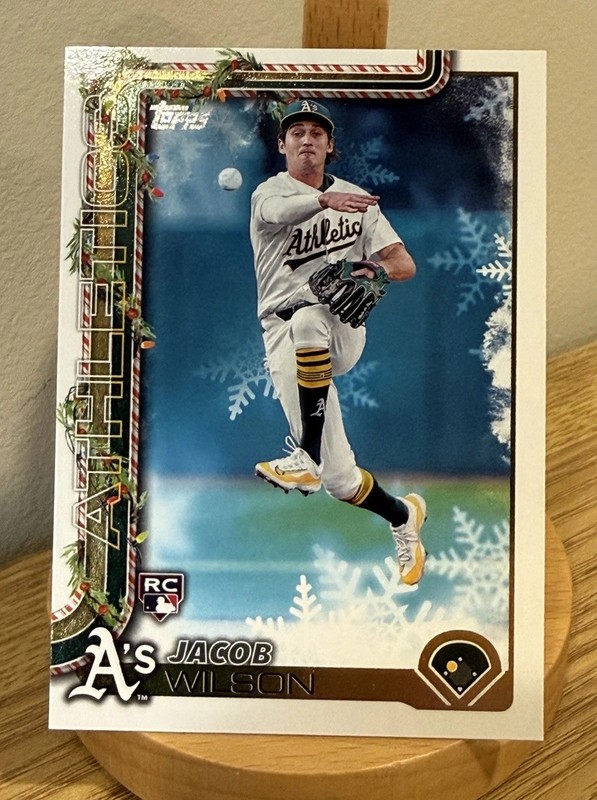 2025 Topps Holiday - Jacob Wilson #H4 (RC) - Athletics