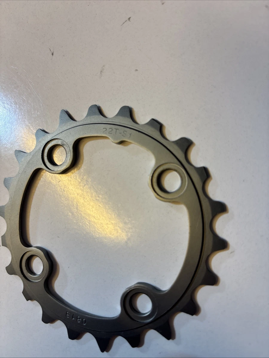 Truvativ SRAM MTB 22T Chainring S1 Bcd 64mm Grey Fit 2x10 3x10 CrankSet NOS