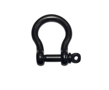 Black Stainless Steel 316 Forged Bow Shackle 3/8 Inch 10mm Marine Grade Boat